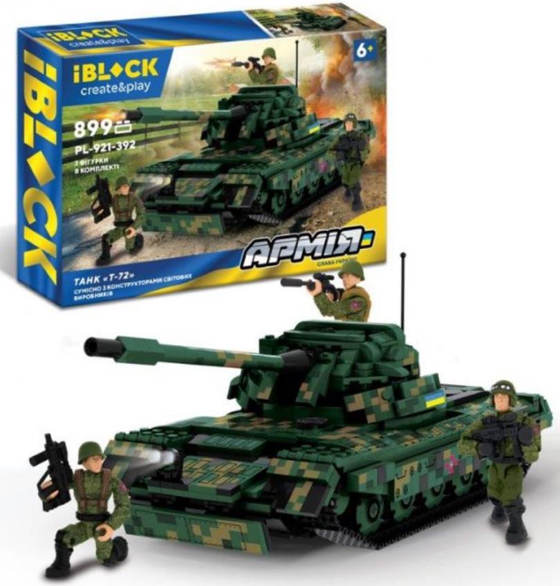 Конструктор Iblock Армія Танк Т-72 899 дет.