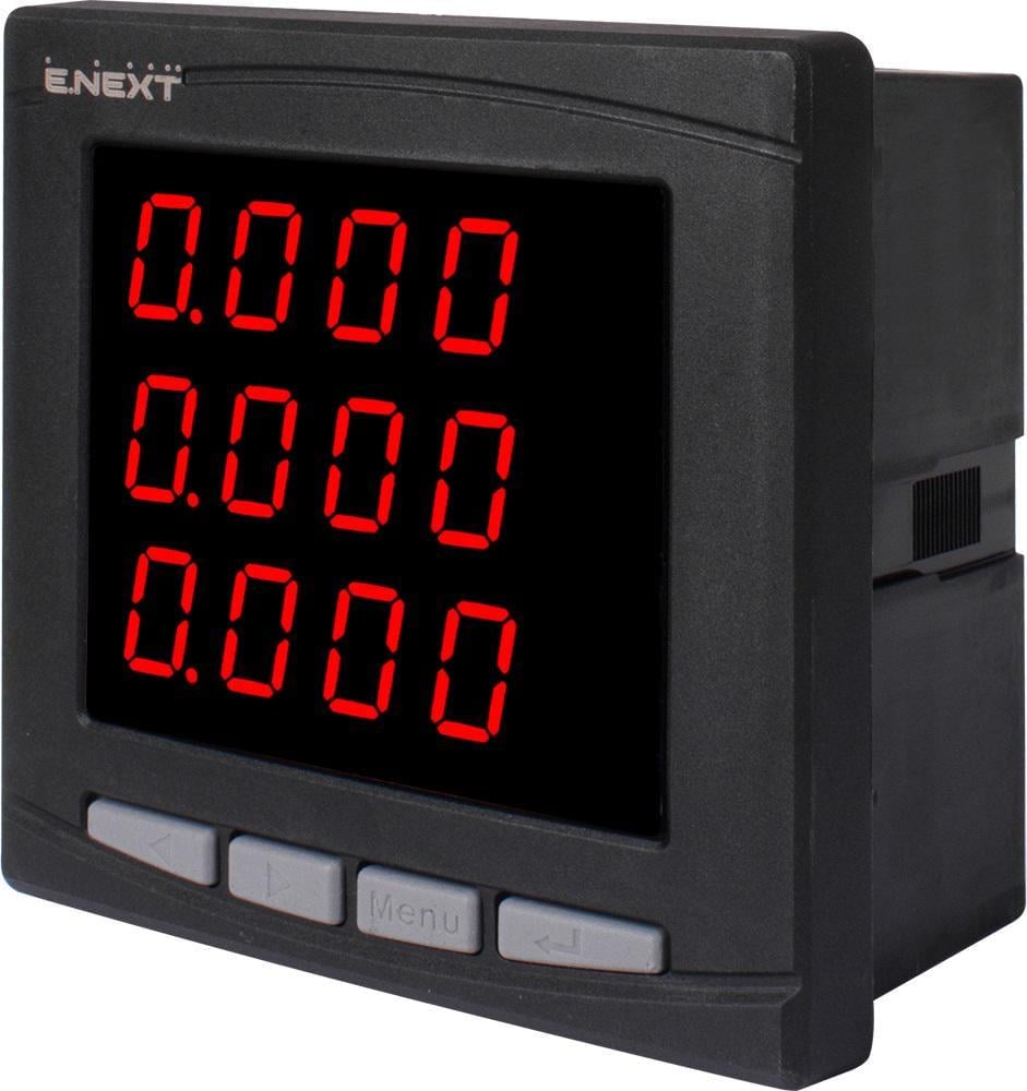 Амперметр цифровой E.NEXT e.meter.pro.96.a.led трехфазный 5А 230 В АС 96х96x55 мм врезной (p079001) Амперметр цифровой E.NEXT e.meter.pro.96.a.led трехфазный 5А 230 В АС 96х96x55 мм врезной (p079001)