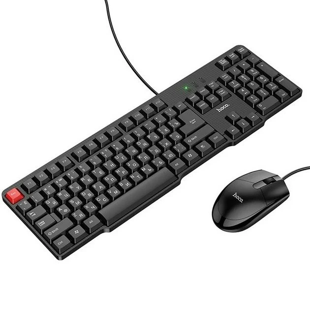 Комплект клавиатура и мышь Hoco GM16 проволочный Black (17945748)
