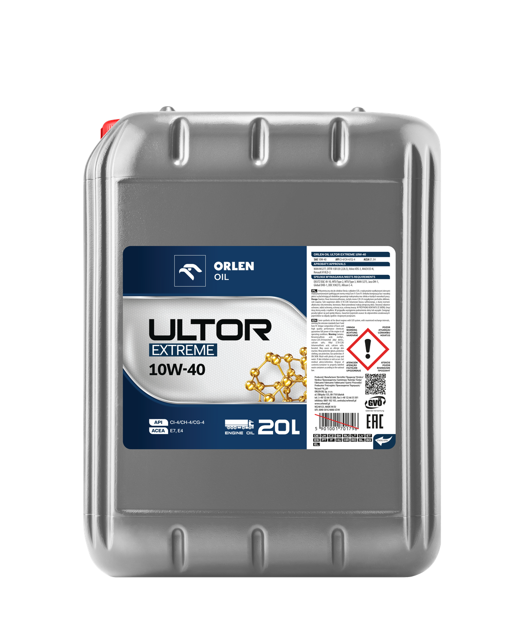 Моторне мастило Orlen Oil Platinum Ultor Extreme 20 л (700001583м)