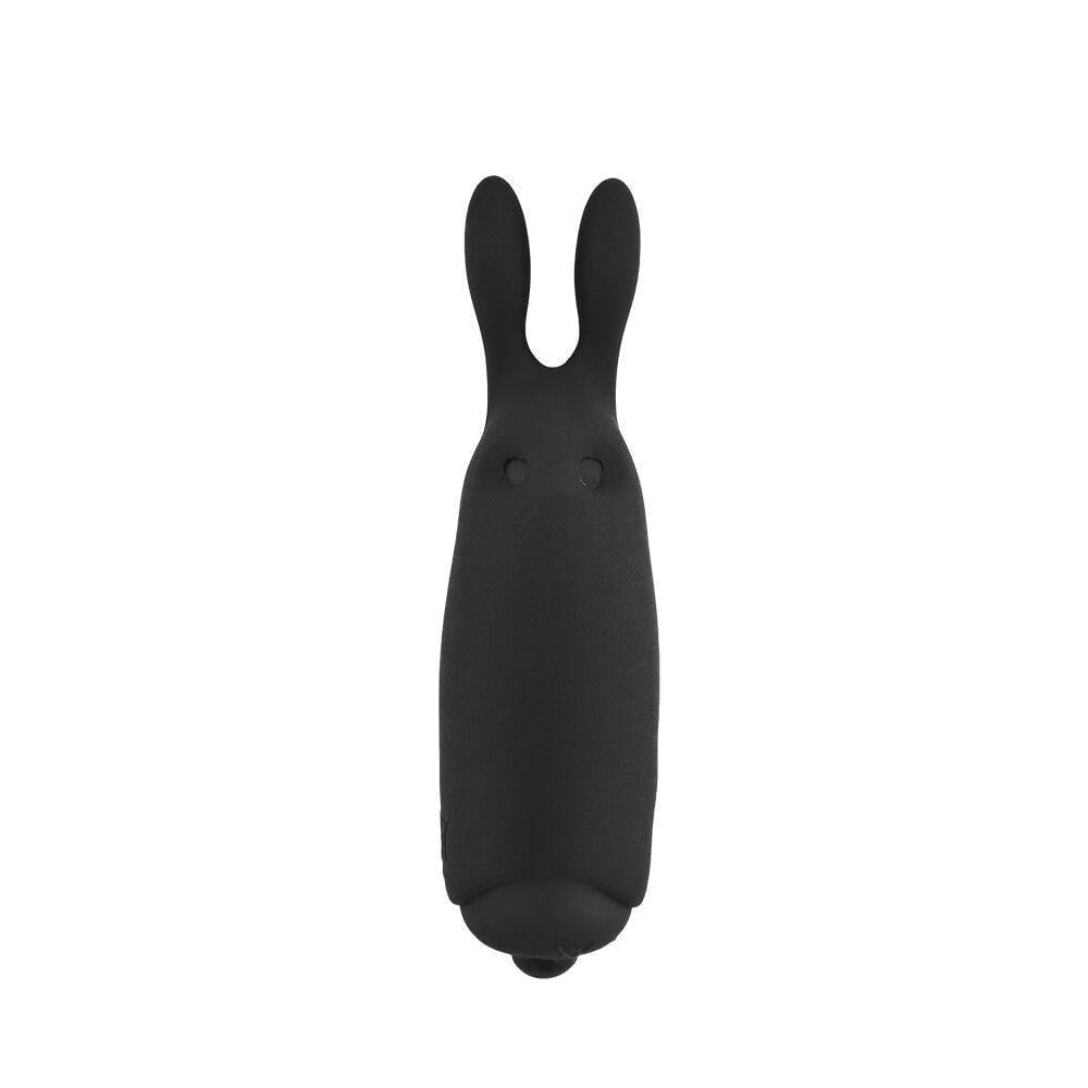 Виброшар Adrien Lastic Pocket Vibe Rabbit со стимулирующими ушками Black (AD33499)