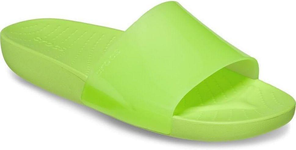 Шльопанці жіночі утеплені Crocs Slide Splash р. 36-37 Салатовий (14948) - фото 9