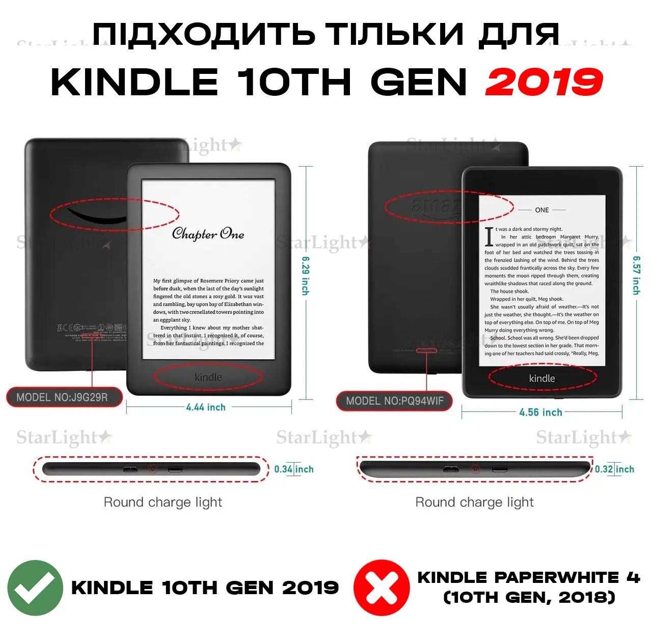 Чехол книга для планшетов для Amazon Kindle 10th Gen Green/Blue (388553028) - фото 5