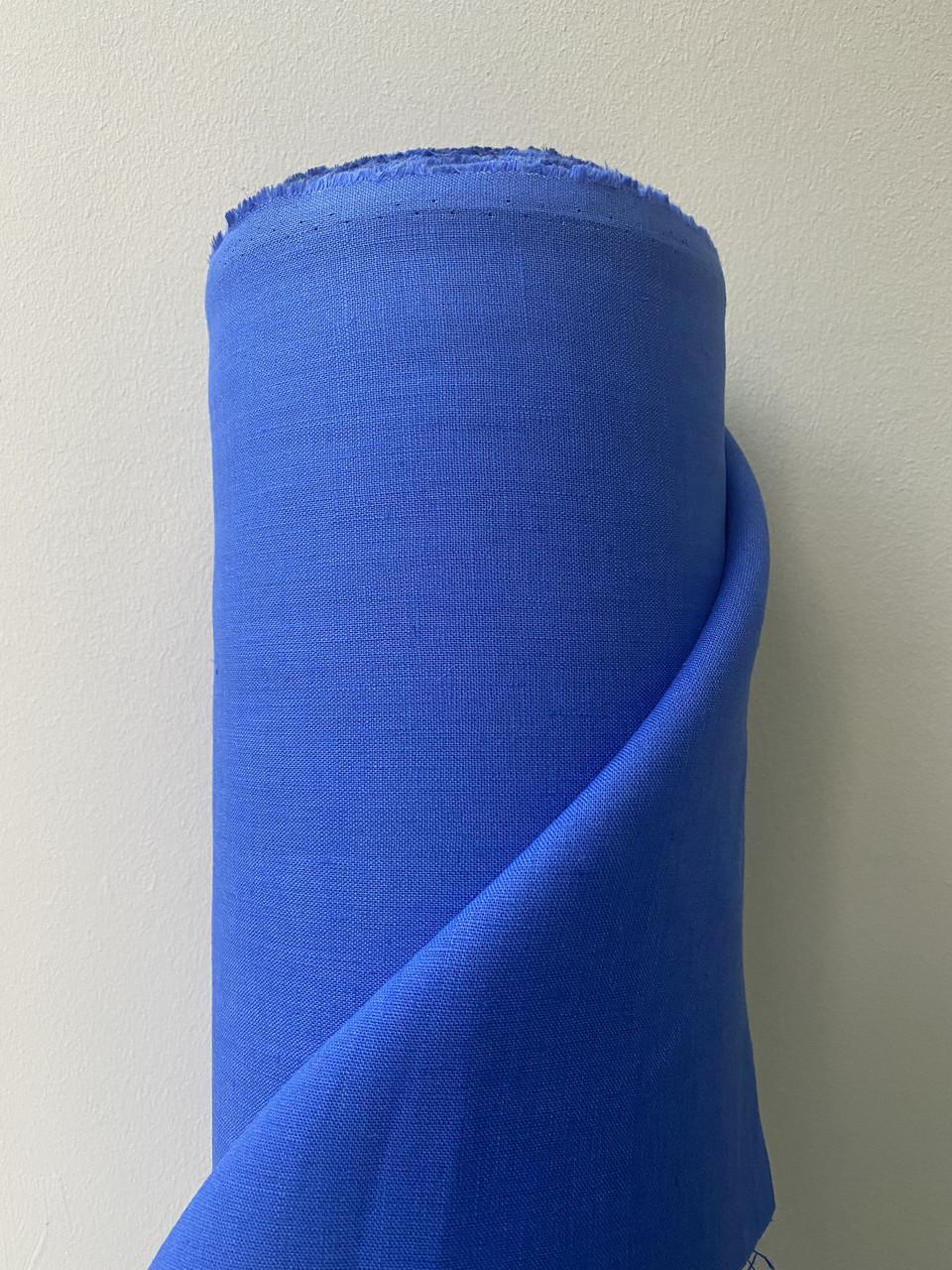 Тканина LINEN PLUS 100% льон 143 см 1561/572 Електрик - фото 4 Тканина LINEN PLUS 100% льон 143 см 1561/572 Електрик - фото 4