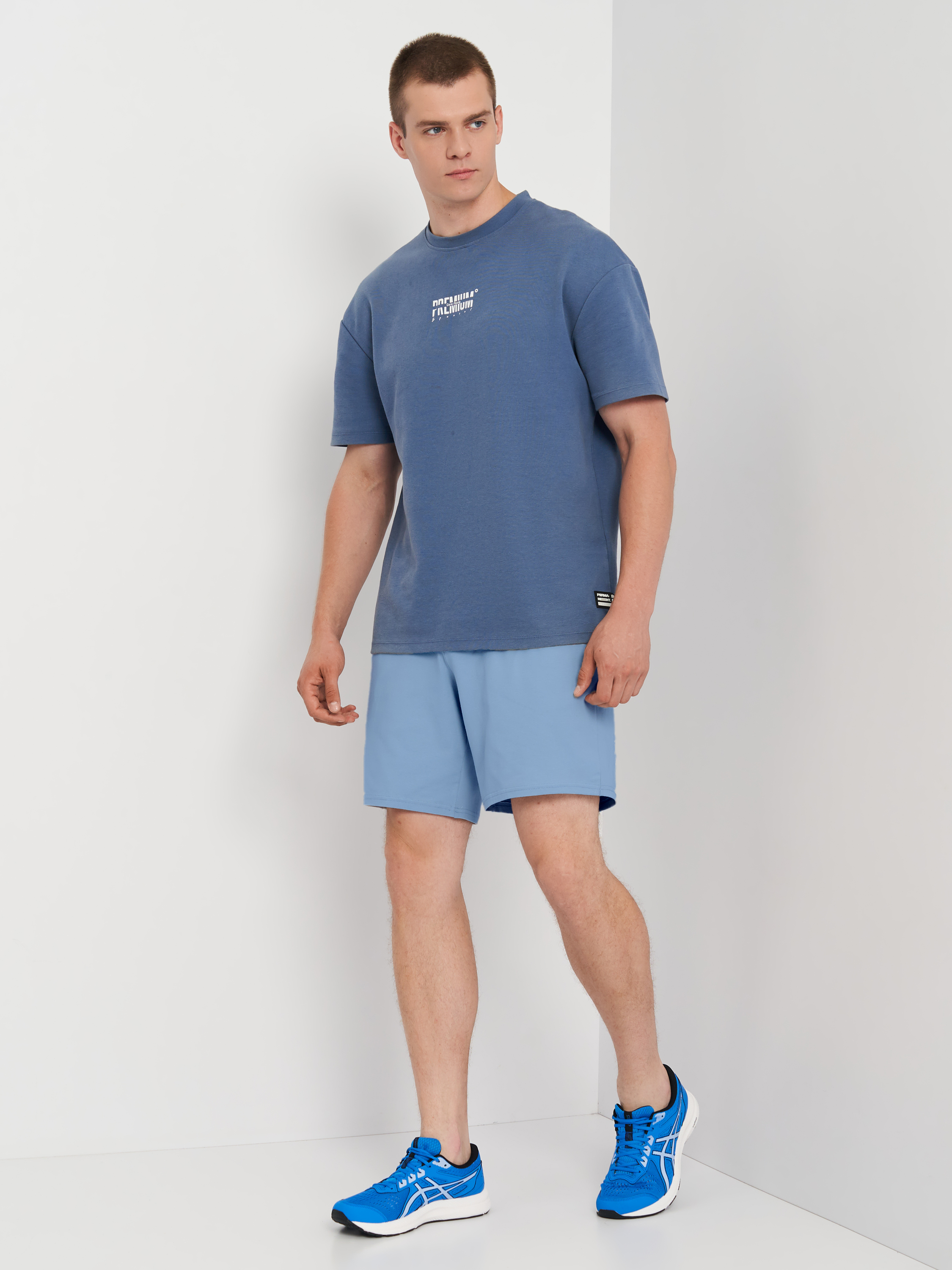 Шорти чоловічі легкі ROZA 211080 2XL Сіро-блакитний (4824005733468) - фото 3