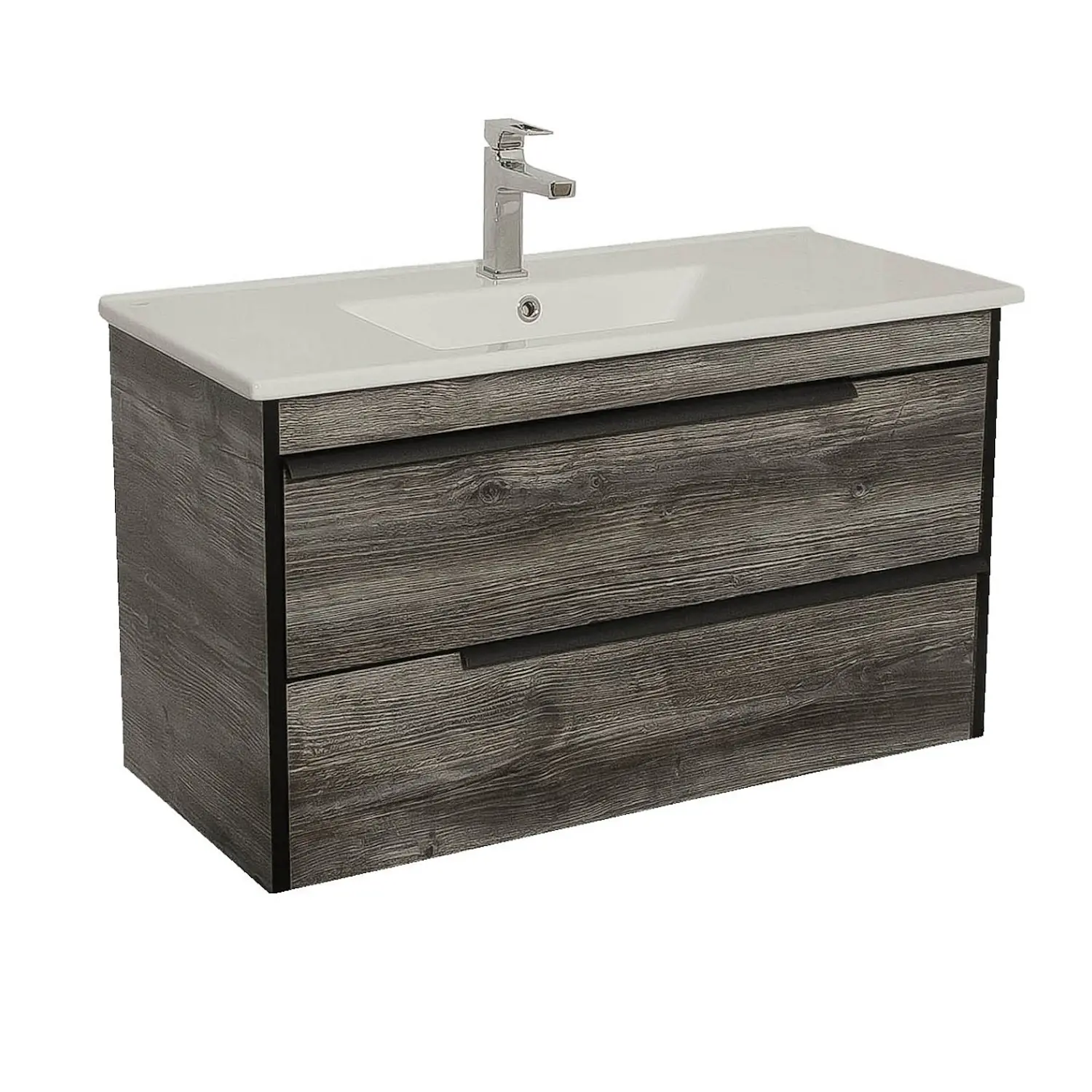 Тумба для ванной Aqua Rodos Лофт Нео 1000x450 универсальная с умывальником CeraStyleArte UNI Дерево (АР000051861)