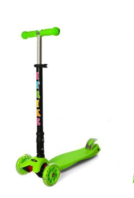Самокат детский iTrike трехколесный складной Салатовый (JR 3-003-1-GR)
