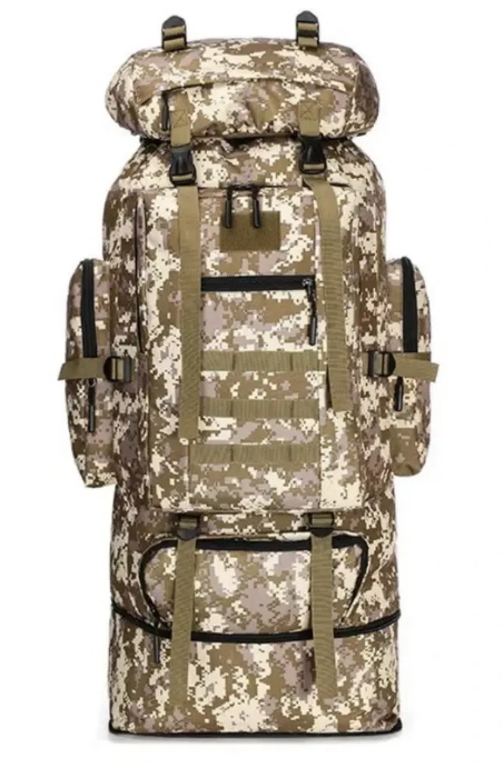 Рюкзак военный с системой Molle 80-100 л серый пиксель (2549772405)