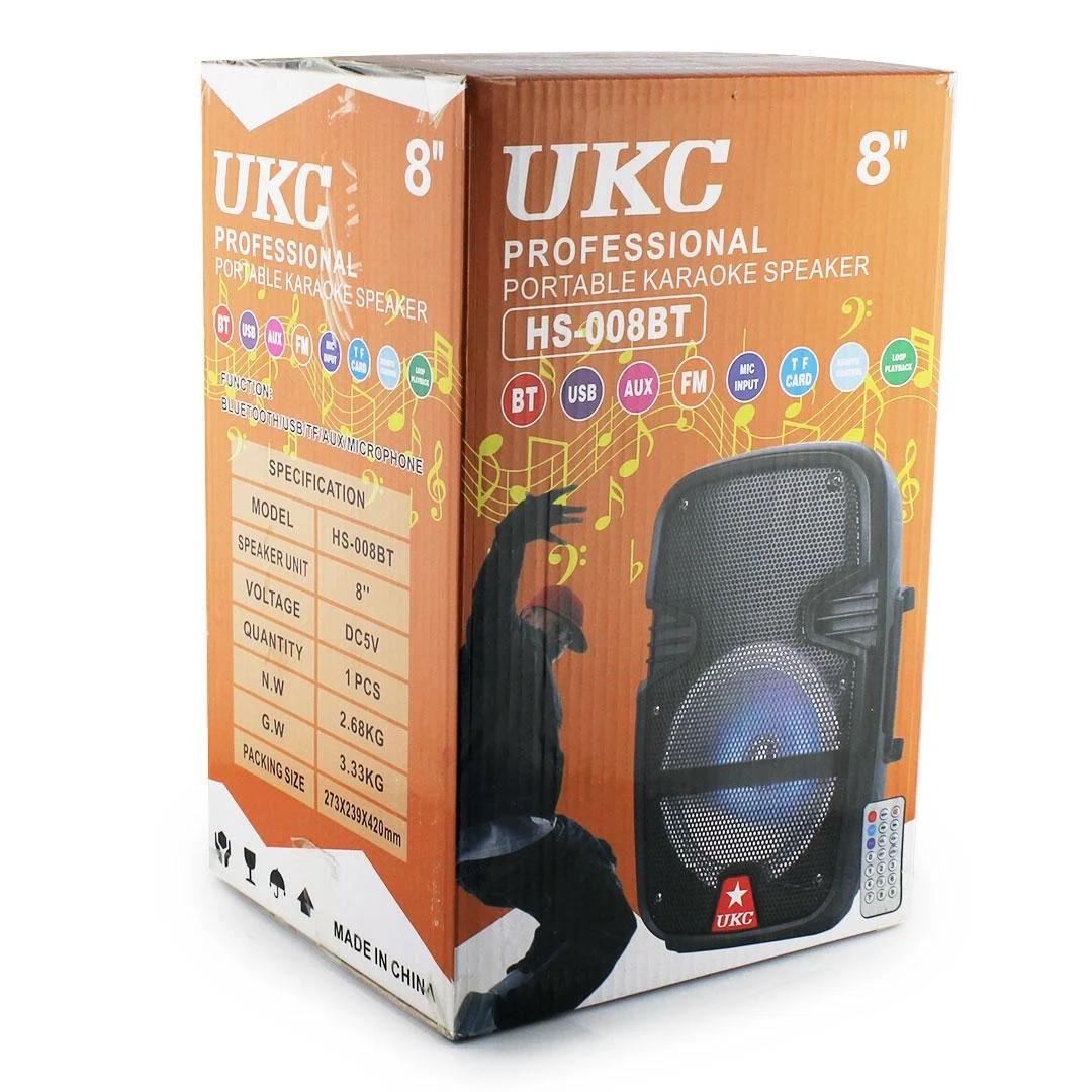 Портативная колонка UKC HS-008BT Bluetooth чемодан с караоке Black (4_00414) - фото 8