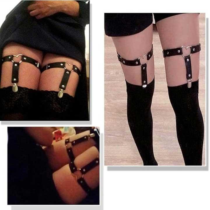 Підв'язки для панчіх на ноги із серцем 2 шт. (K001133) - фото 5