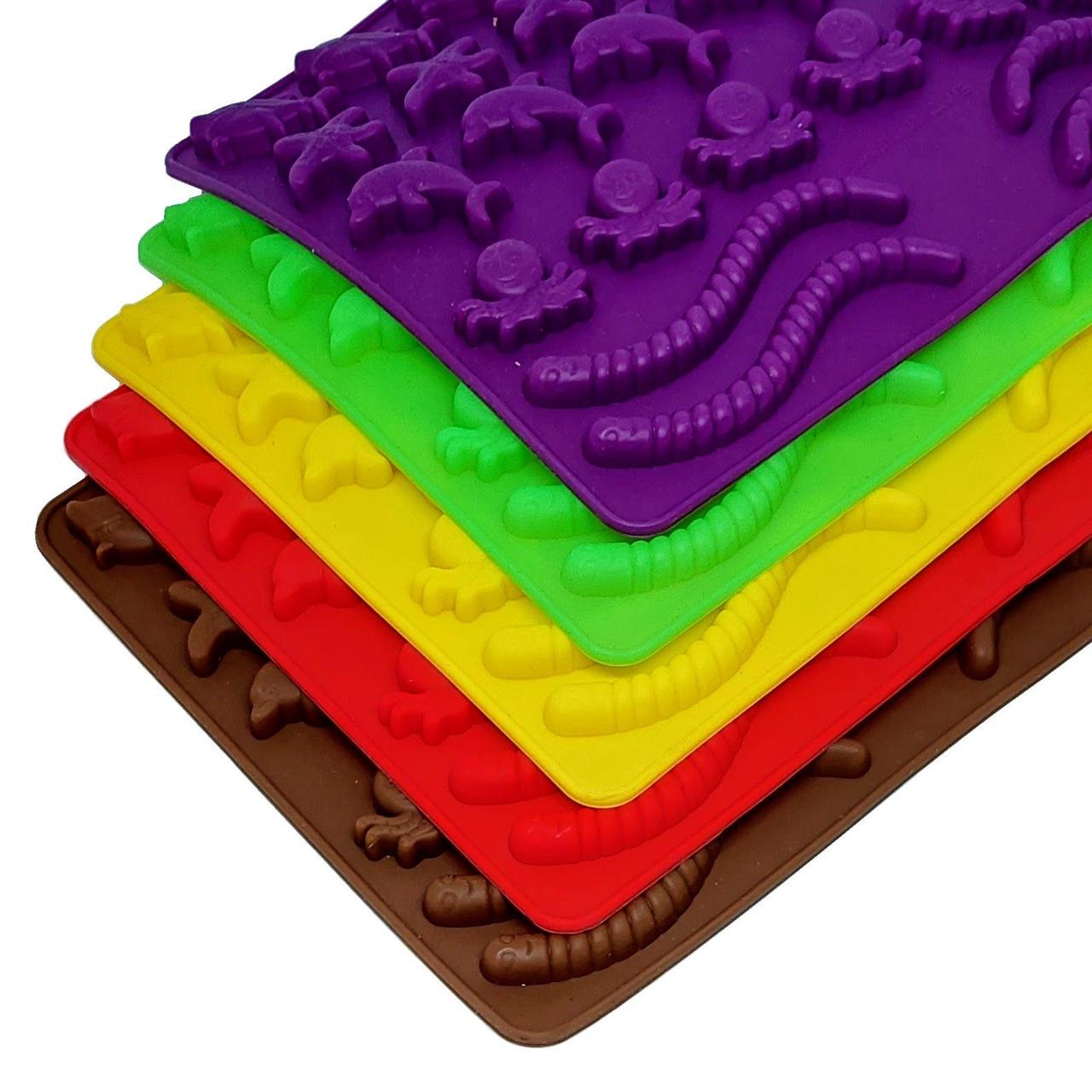 Форма силіконова для желейних цукерок MagicKitchen Червячки №630 (201728) - фото 6