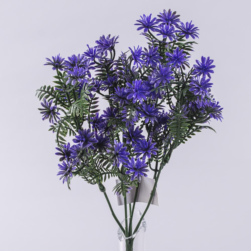 Зелень искусственная мини ромашки Фиолетовая (5401-4)