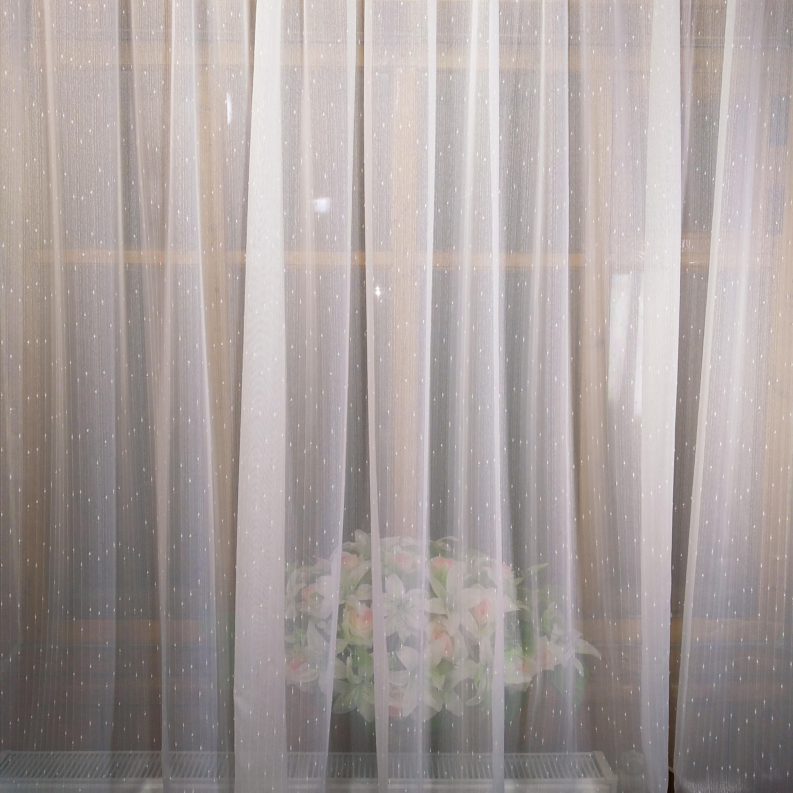 Занавеска короткая готовая Классик Молочный дождь - фото 3 Занавеска короткая готовая Классик Молочный дождь - фото 3