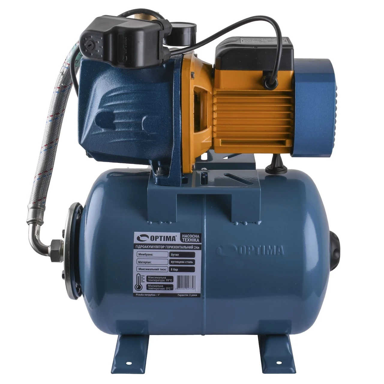 Насосна станція Optima JET100 PRIME-24 Optima бак 1,1 кВт (17000073)