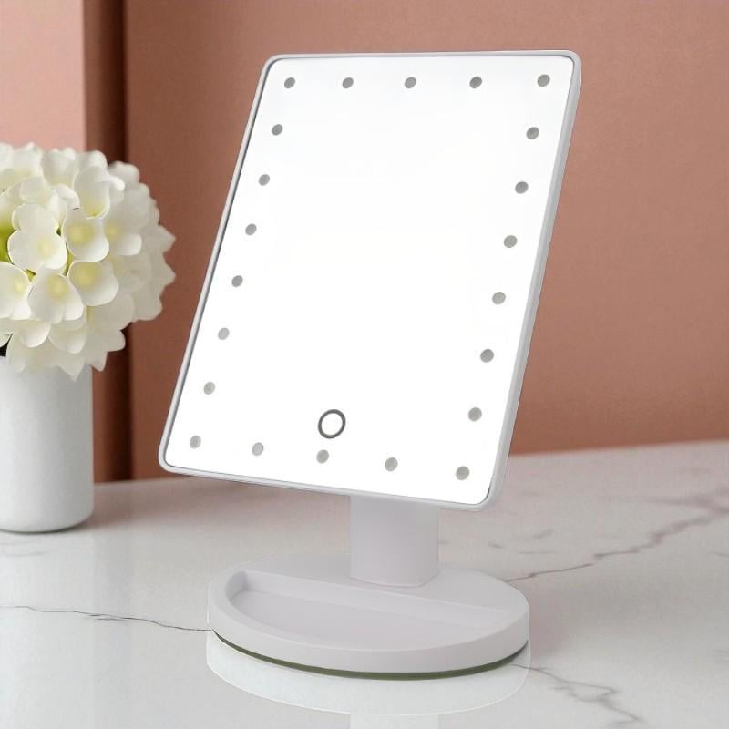 Косметическое зеркало с LED подсветкой Белый (1112367)