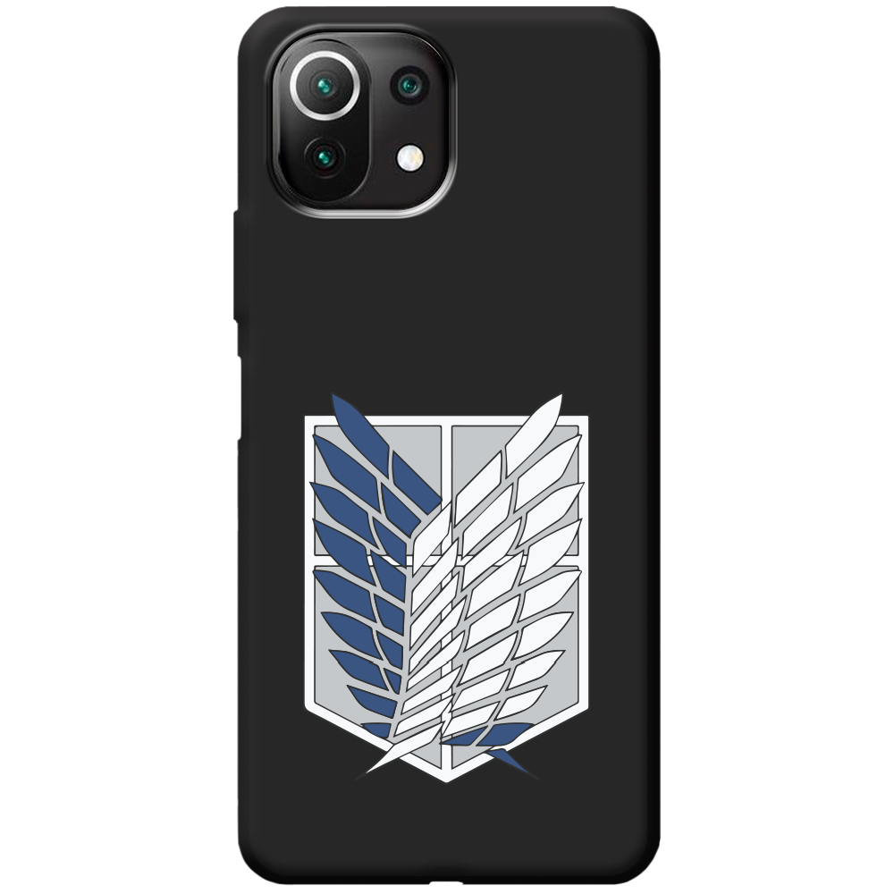 Чохол Boxface Xiaomi Mi 11 Lite Атака Титанів Крила Свободи Чорний силікон (42128-bk88-44012)