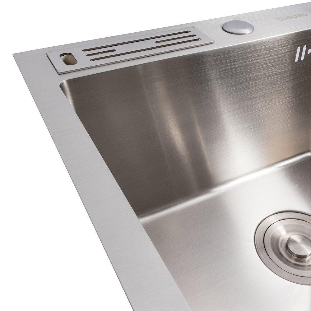 Мийка кухонна Valeso Handmade з підставкою для ножів 50х50 мм 3,0/0,8 - фото 4