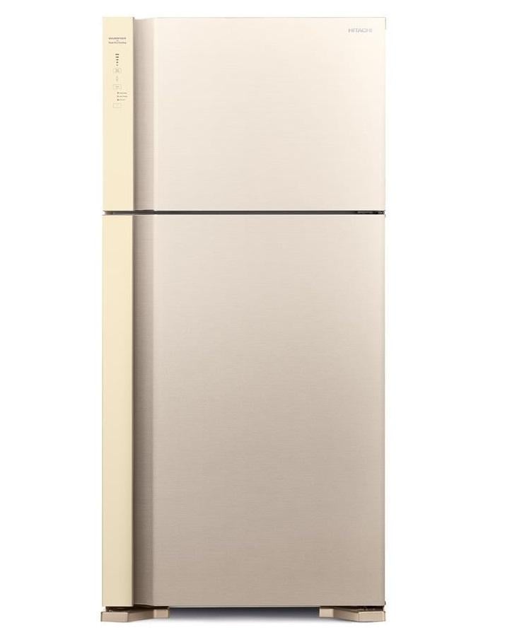 Холодильник Hitachi R-V660PUC7-1BEG з верхньою морозильною камерою 550 л Бежевий (28154969)