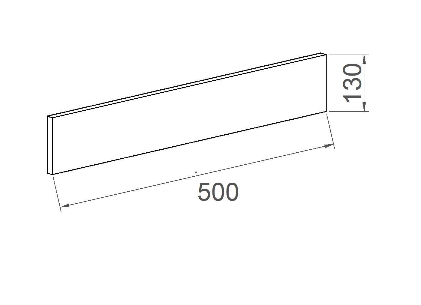 Планка задняя БОНН для стеллажа 500х130х18 мм (10301) - фото 3