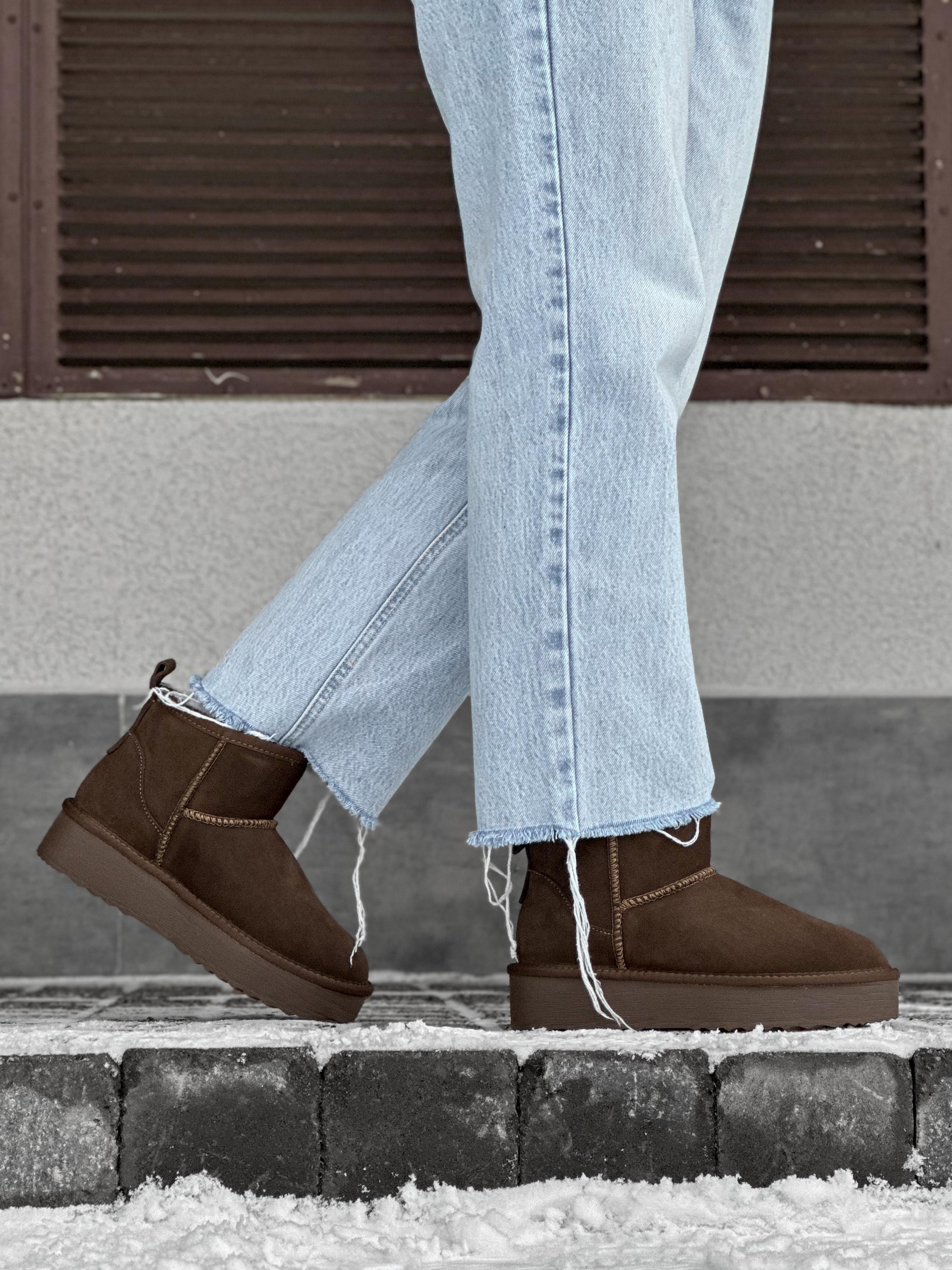 Ботинки женские Restime р. 41 Коричневый (23003br) - фото 4 Ботинки женские Restime р. 41 Коричневый (23003br) - фото 4