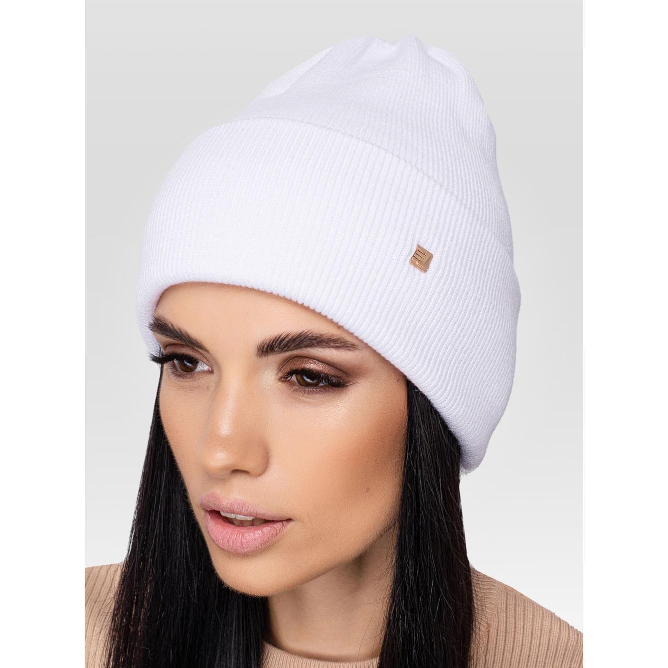 Шапка женская двойная Leks Триумф one size Белый - фото 1 Шапка женская двойная Leks Триумф one size Белый - фото 1