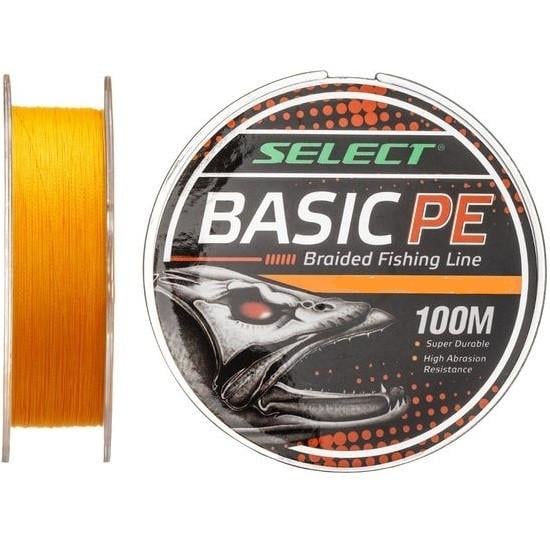 Шнур Select Basic PE 100 м 0,14 мм 15 Lb 6,8 кг Orange (1870.27.55) - фото 1