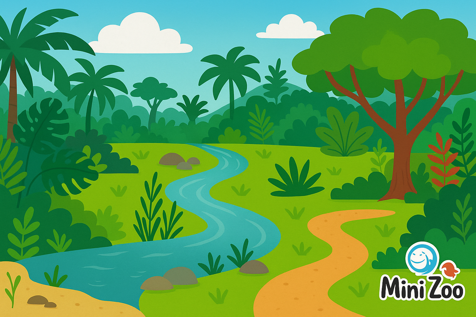 Коврик игровой Джунгли Амазонки (00008)