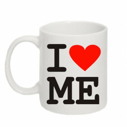 Чашка керамическая I love ME 320 мл Белый (105127-1-2096)