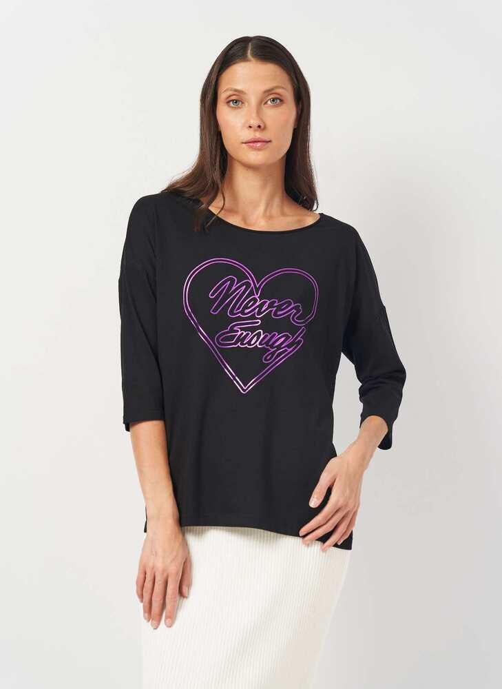 Футболка Q.Silver 41.810.39.4509x10 рукав 3-4 женская S Черный (183944) - фото 4