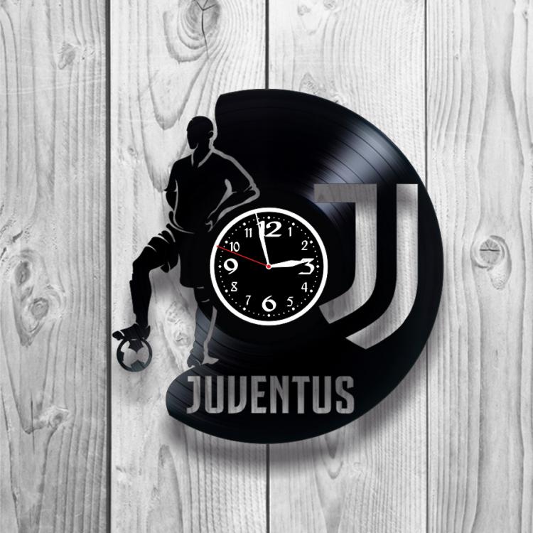 Часы настенные ФК Ювентус 0513 из виниловой пластинки