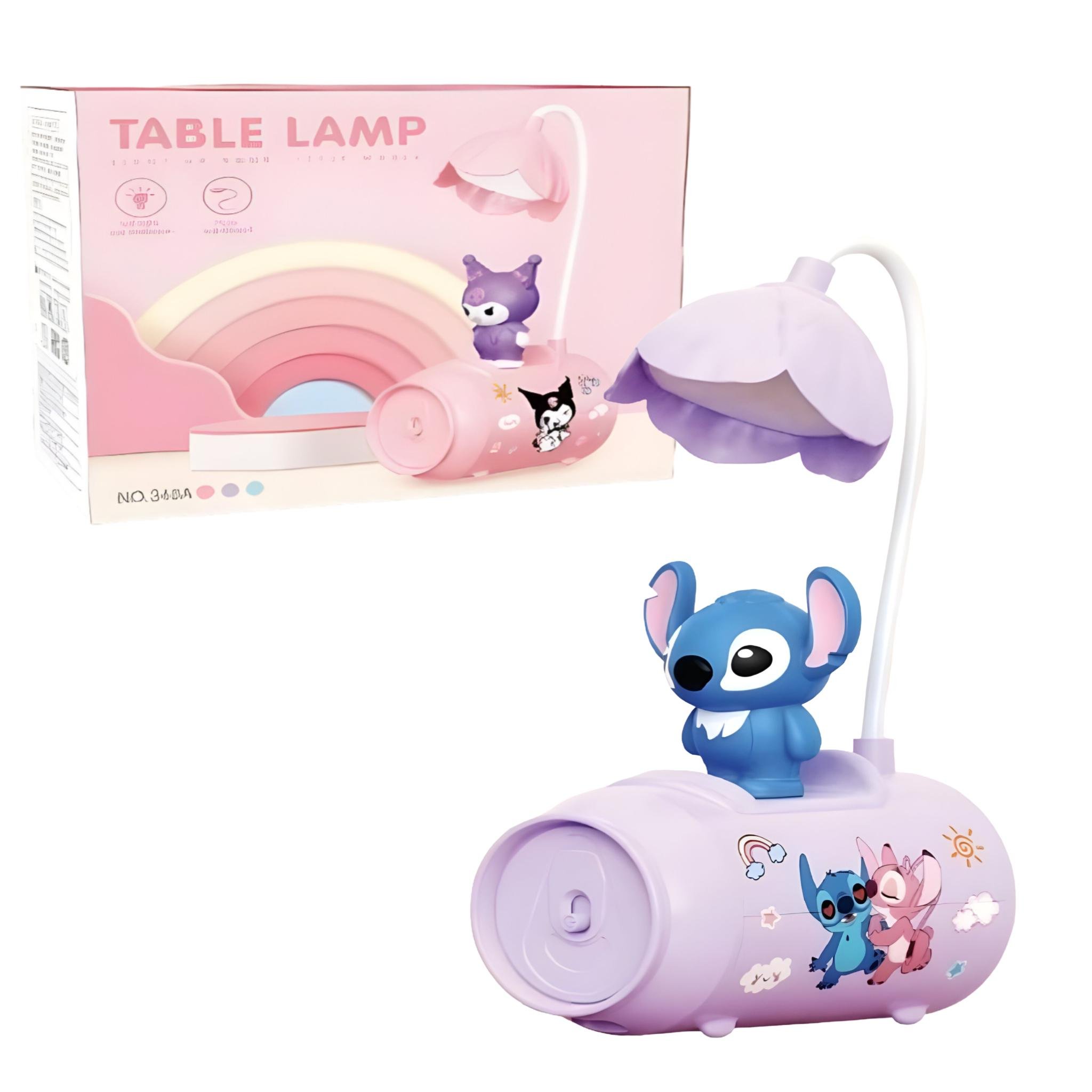 Настольная лампа Стич баночка Фиолетовый (348B) - фото 2 Настольная лампа Стич баночка Фиолетовый (348B) - фото 2