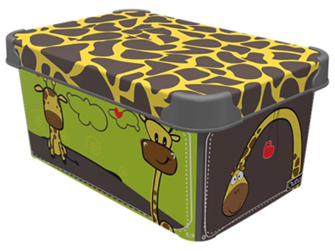 Контейнер с крышкой Qutu Style Box 5 л Giraffe (MLM-STYLE-BOX-S-K-GIRAFFE-5L_)