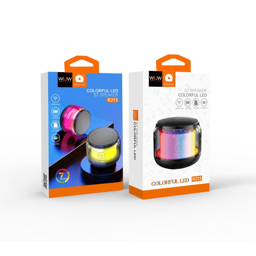 Колонка Wuw з LED дисплеєм 7,8х6,2 см (R213) - фото 11