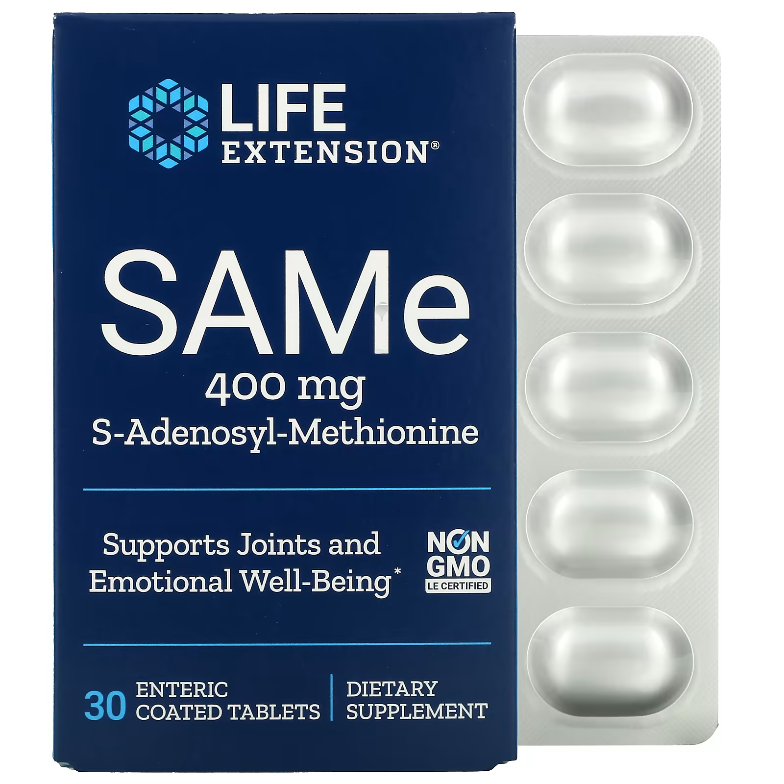 Life Extension/SAMe (дисульфат тозилат)/400 мг/30 таблеток/вкритих кишковорозчинною оболонкою