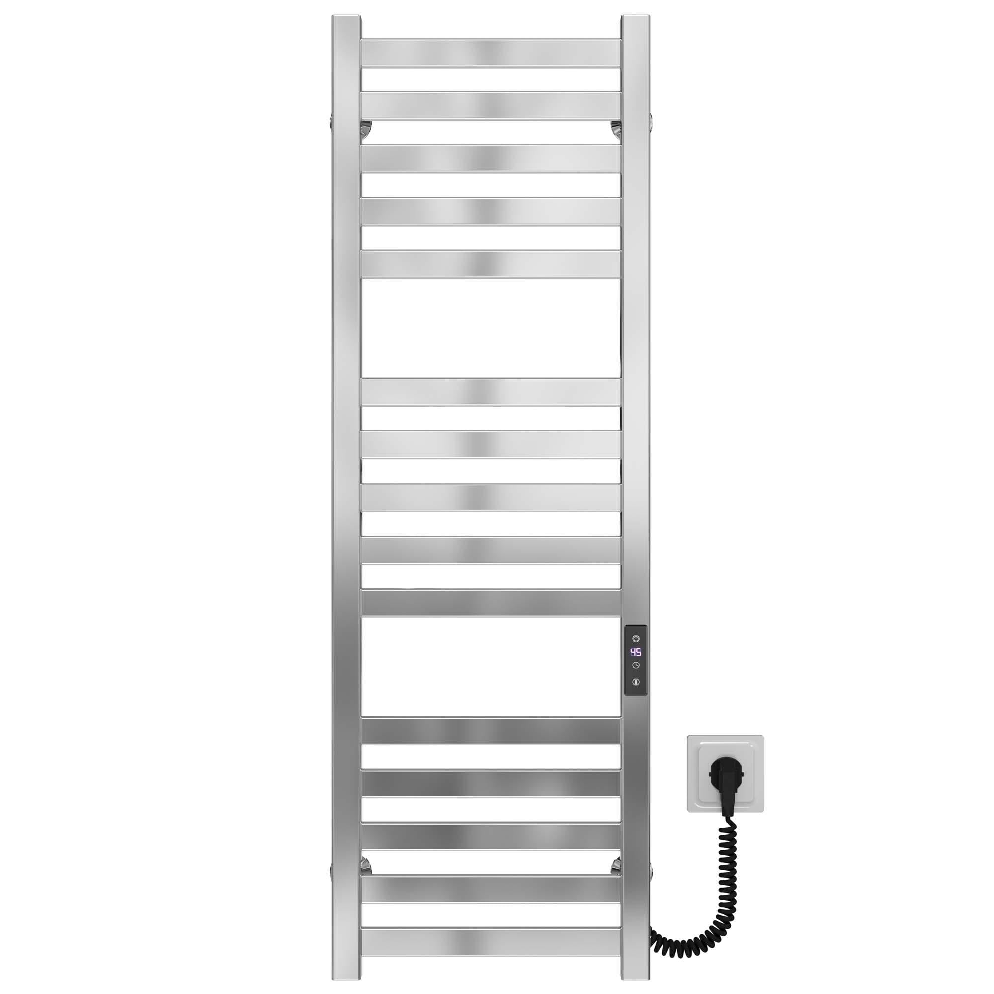 Полотенцесушитель электрический Deffi Magnus П15 WD04 правое подключение нержавеющая сталь 200х1000 мм Хром (A.MA.100.20.15.ECR2)