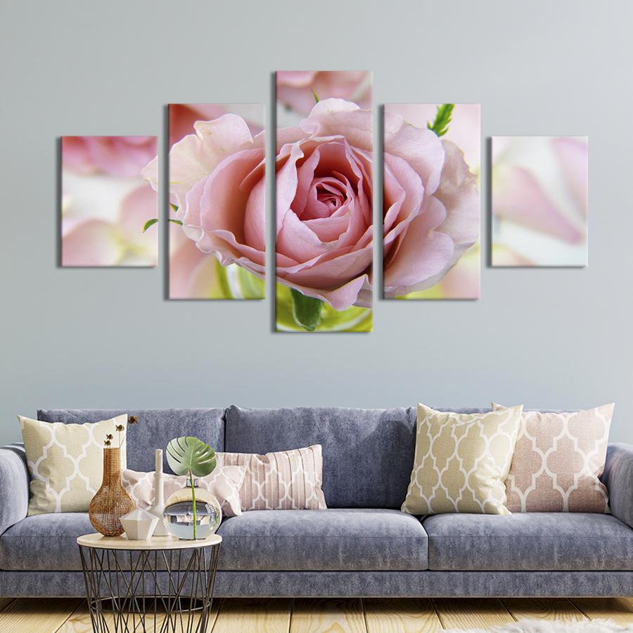 Картина на полотні Красива рожева троянда 187x94 см (979-52)