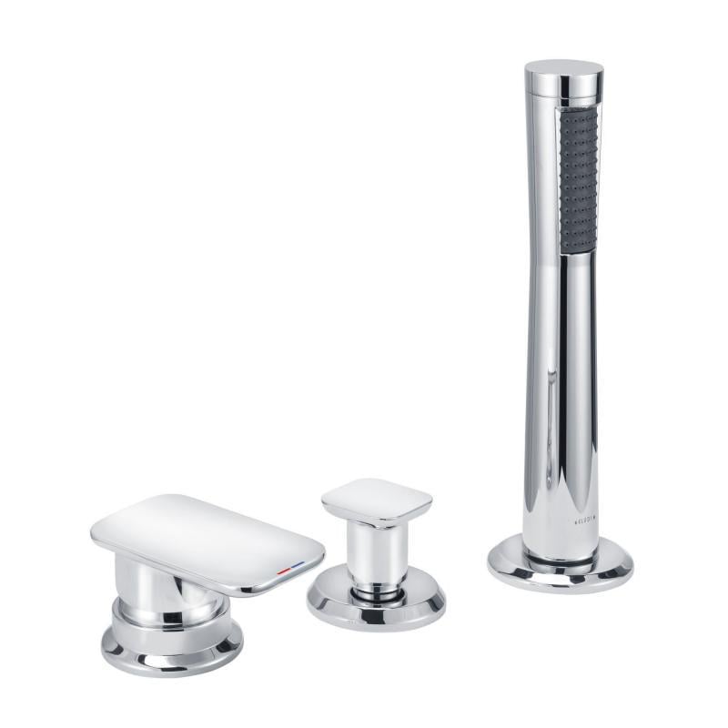 Смеситель на борт ванны Kludi E2 494260575 на три отверстия Хром (142228)