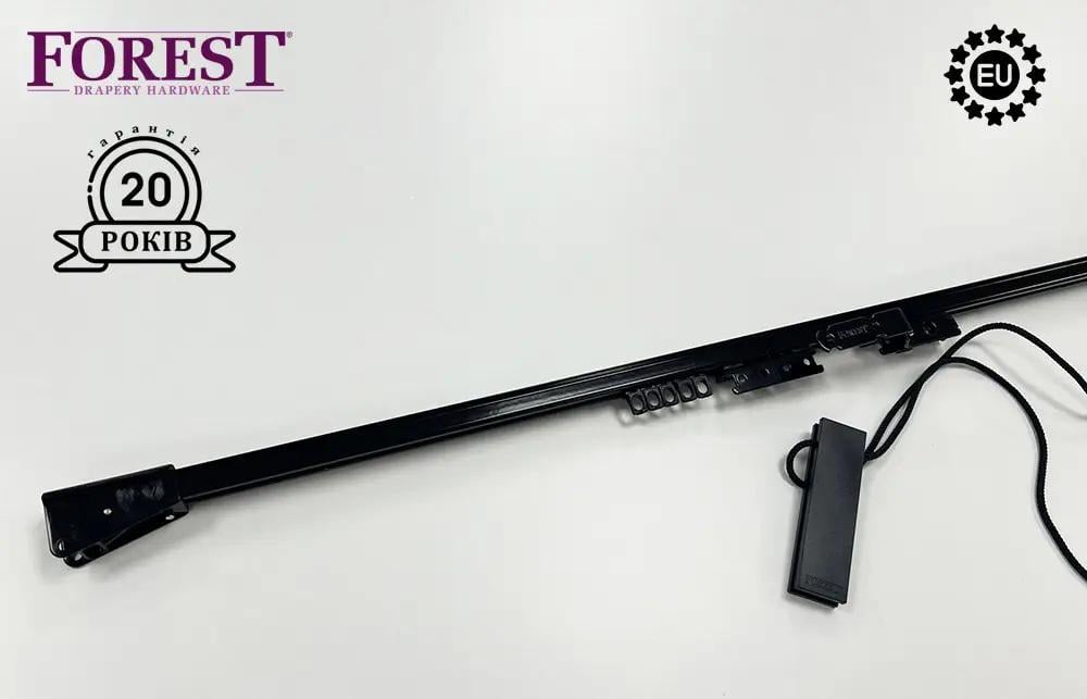 Карниз алюмінієвий з кордовим управлінням Forest CKS 200 см Чорний (2503775754) - фото 5 Карниз алюмінієвий з кордовим управлінням Forest CKS 200 см Чорний (2503775754) - фото 5