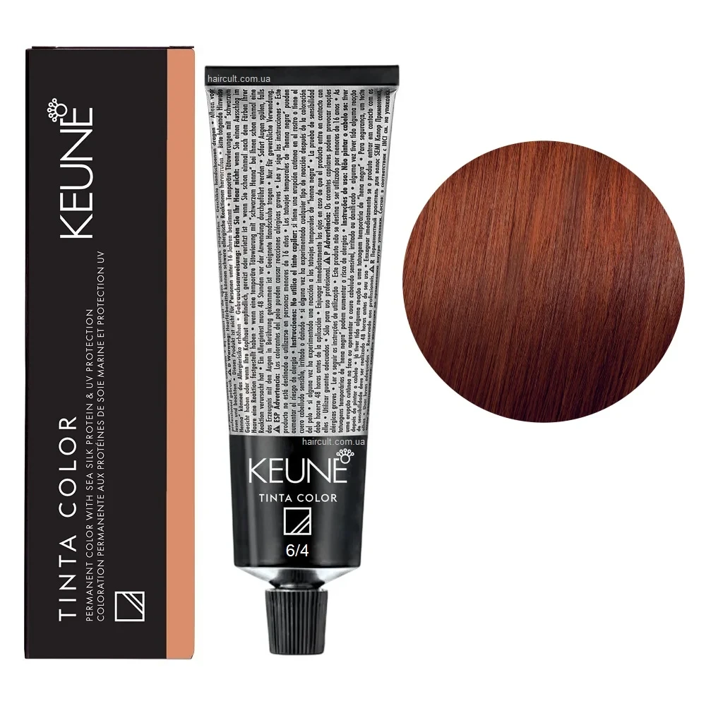 Краска для волос стойкая Keune Tinta Color 6.4 Dark Copper Blonde 60 мл Краска для волос стойкая Keune Tinta Color 6.4 Dark Copper Blonde 60 мл