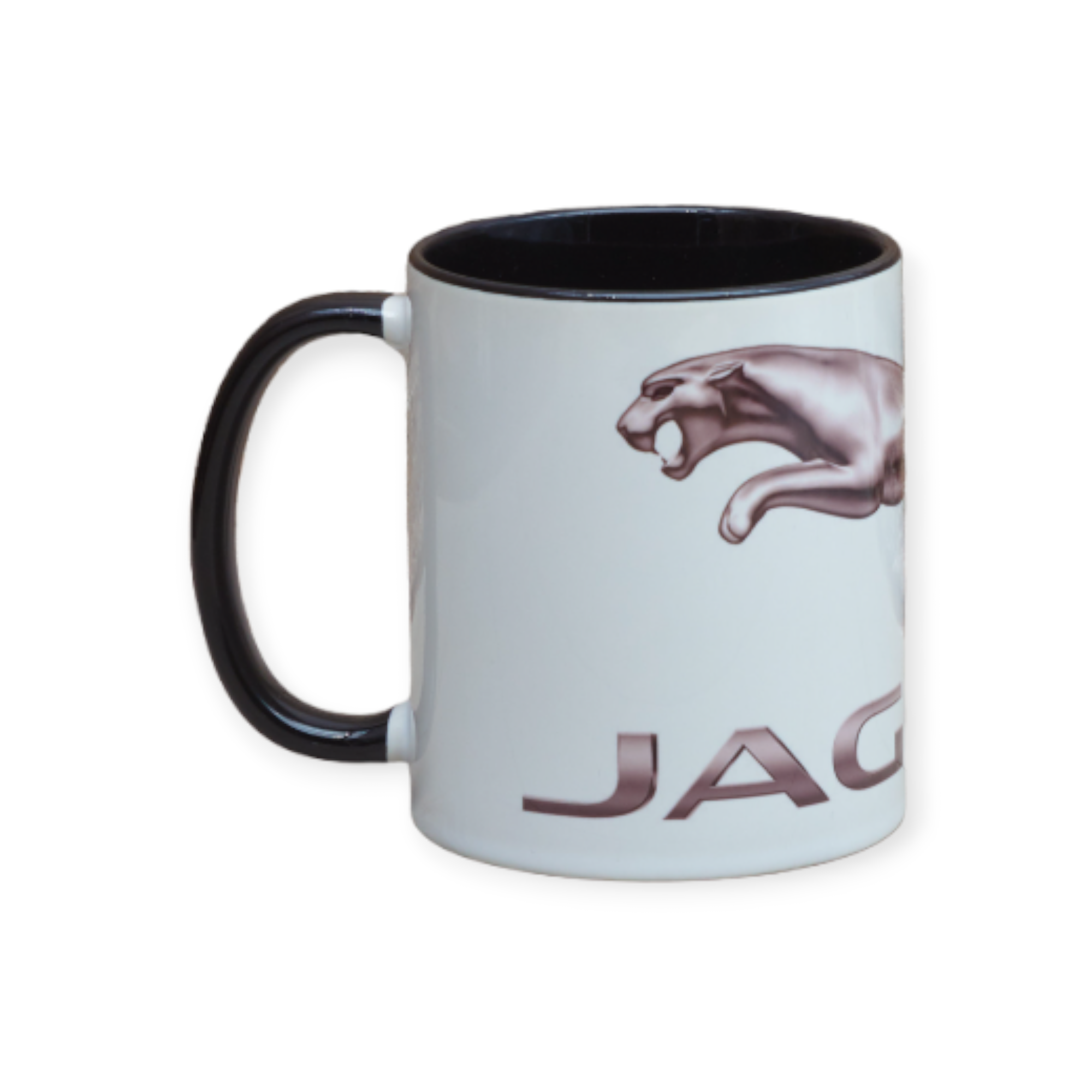 Чашка с принтом марка машины Ягуар Jaguar внутри черная 330 мл (01_K1133023144)