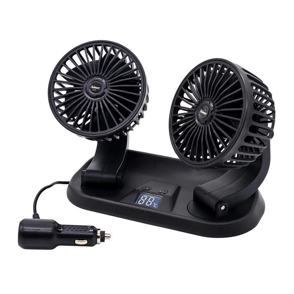 Вентилятор автомобильный двойной Elegant Maxi EL 101 558 12 В 3 скорости пульт d 10 см (2588854693)