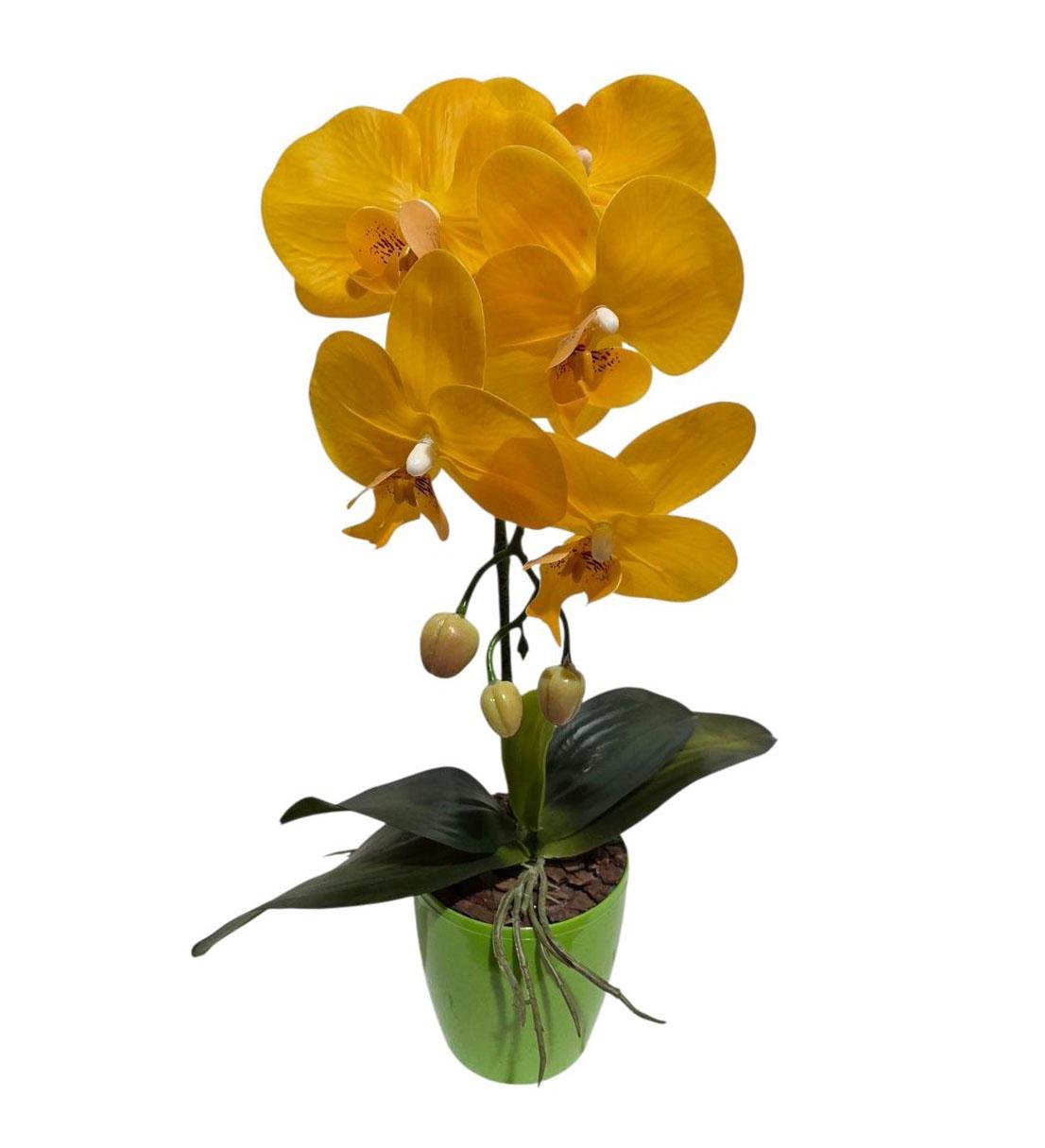 Орхидея искусственная Ravisto 42x16 см Желтый (0513-5)