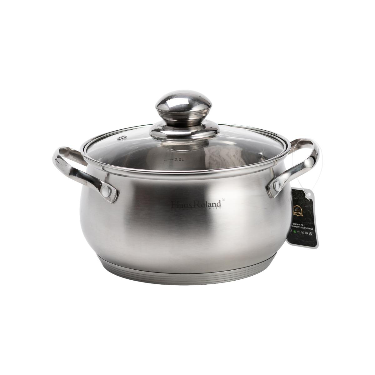 Набір каструль із кришками Haus Roland із нержавіючої сталі з багатошаровим дном 8 предметів 6,3/3,9/2,9/2,1 л Сірий (52637722L) - фото 5 Набір каструль із кришками Haus Roland із нержавіючої сталі з багатошаровим дном 8 предметів 6,3/3,9/2,9/2,1 л Сірий (52637722L) - фото 5