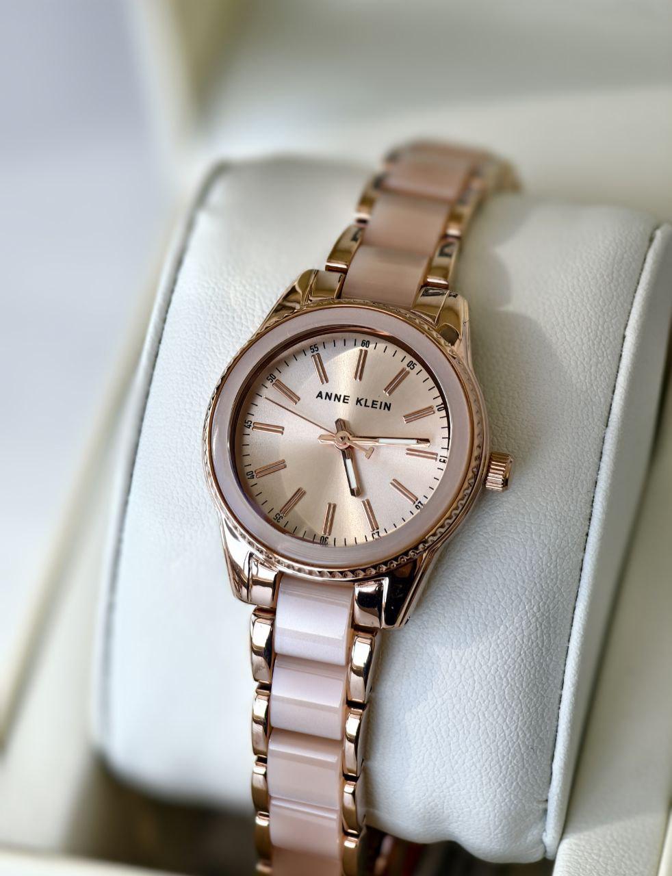 Наручний годинник жіночий Anne Klein Золотистий (3214LPRG)
