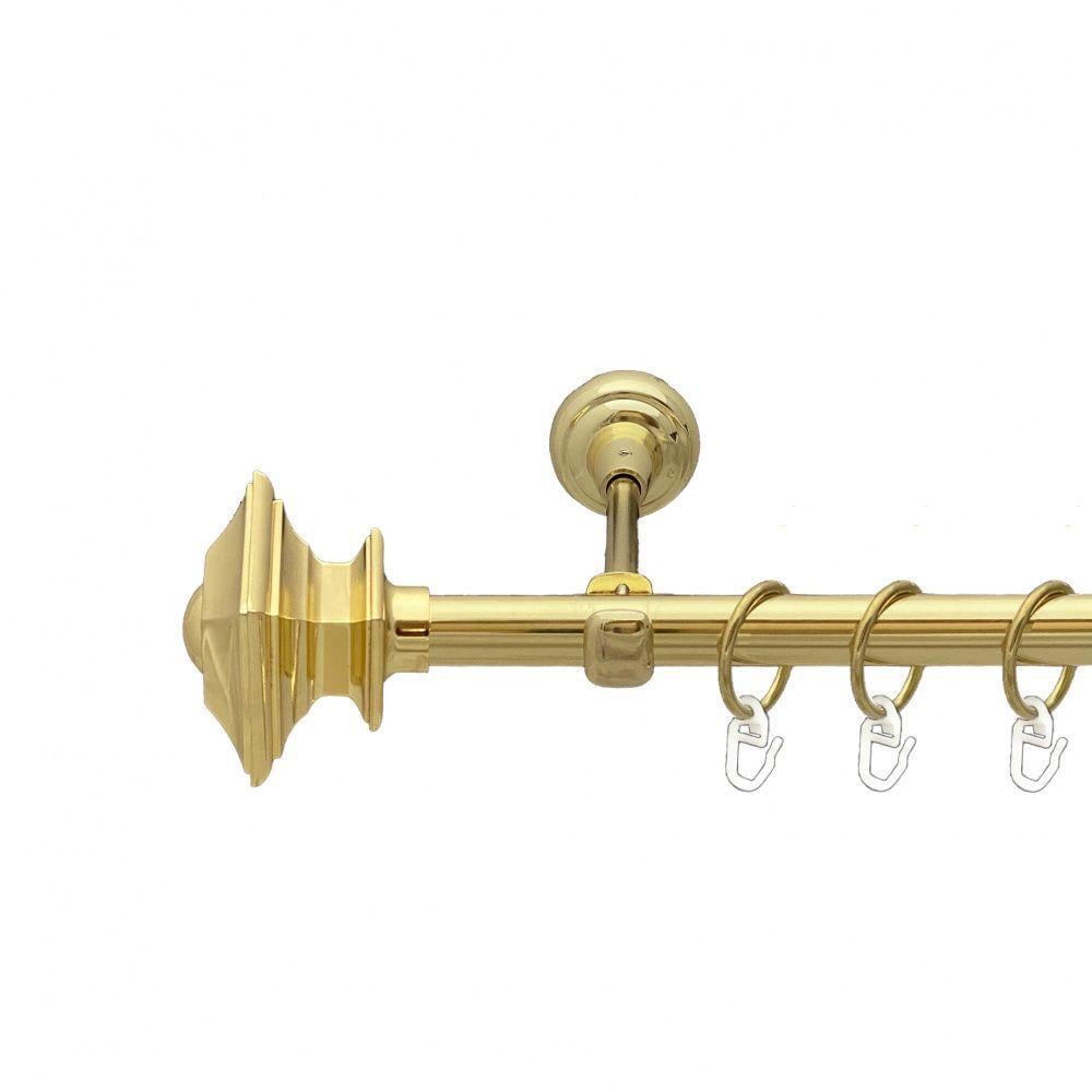 Карниз Orvit Борджеза однорядный гладкий 19 мм 240 см Золотой (00-00012860)