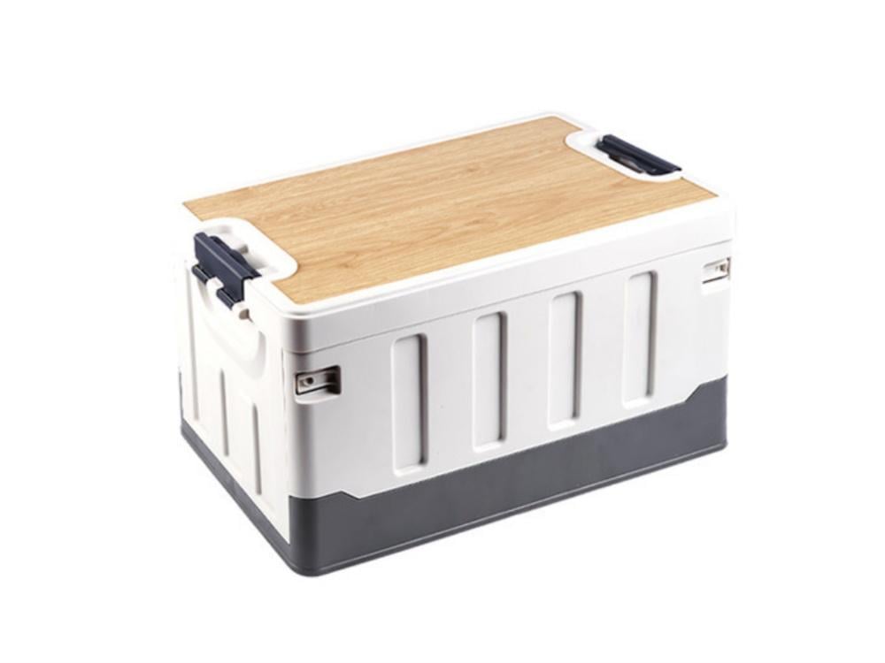 Ящик для зберігання Optima складний 35 л 48x30x24 см Біло-сірий