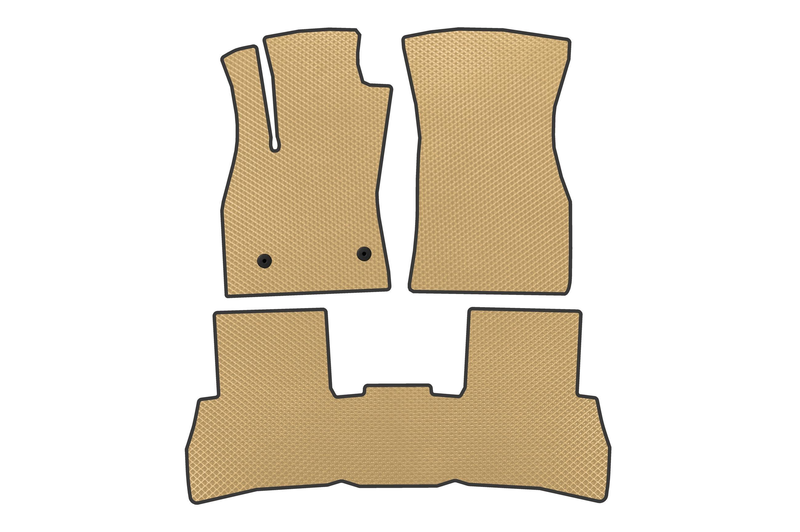 Килимки автомобільні Digital Designs EVA V2 2010-2015 рр. для Fiat Doblo II 2010-2022 рр. етилвінілацетат Бежевий (183649)