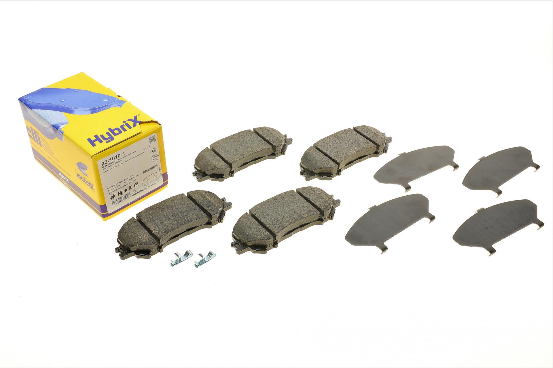 Колодки тормозные передние METELLI для Nissan Qashqai II/X-Trail/ Renault Kadjar 13- (22-1010-1)