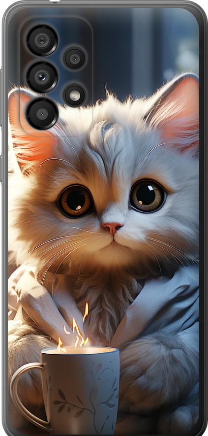 Чехол на Samsung Galaxy A33 5G A336B White cat (5646u-2584-42517)