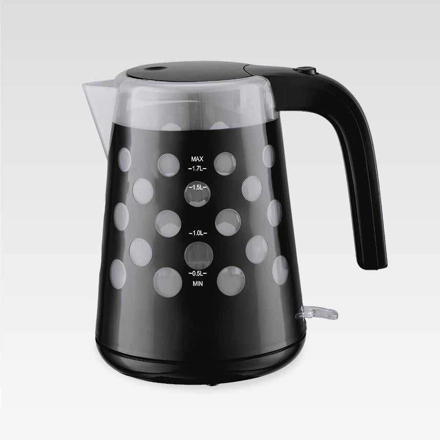 Электрический чайник Maestro MR-045-BLACK с подсветкой 2200 Вт 1,7 л Черный (0479)